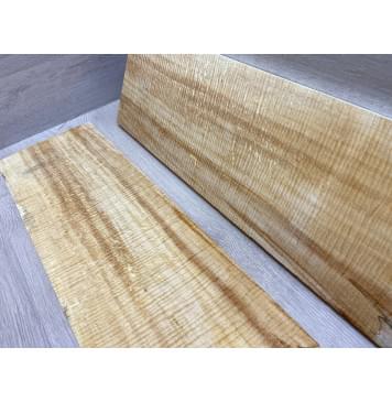 Клён Американский Spalted Волнистый заготовка на топ Смешанный ААА Волна ААА 19х194х590 мм 2 шт (книжкой) Уценка-гнилостные поражения древесины,под стабилизацию или работу с порозаполнителями -2