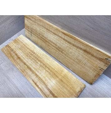 Клён Американский Spalted Волнистый заготовка на топ Смешанный ААА Волна ААА 19х194х590 мм 2 шт (книжкой) Уценка-гнилостные поражения древесины,под стабилизацию или работу с порозаполнителями -4