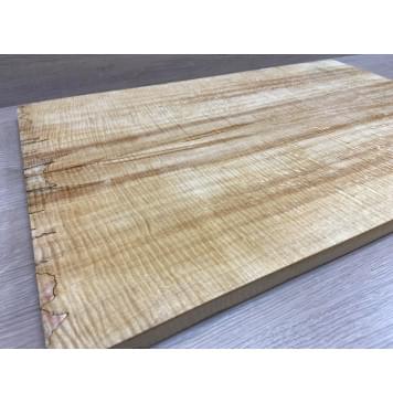 Клён Американский Spalted Волнистый заготовка на топ Смешанный ААА Волна ААА 19х194х590 мм 2 шт (книжкой) Уценка-гнилостные поражения древесины,под стабилизацию или работу с порозаполнителями -7