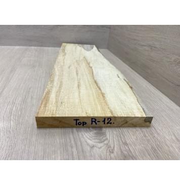 Клён Американский Spalted Волнистый заготовка на топ Смешанный ААА Волна АА 23х155-197х520 мм (1 шт под распил) Уценка-гнилостные поражения древесины,под стабилизацию или работу с порозаполнителями-9
