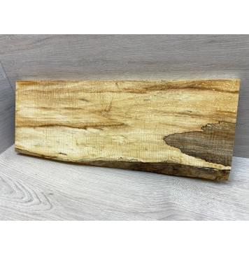 Клён Американский Spalted Волнистый заготовка на топ Смешанный ААА Волна АА 23х155-197х520 мм (1 шт под распил) Уценка-гнилостные поражения древесины,под стабилизацию или работу с порозаполнителями-4