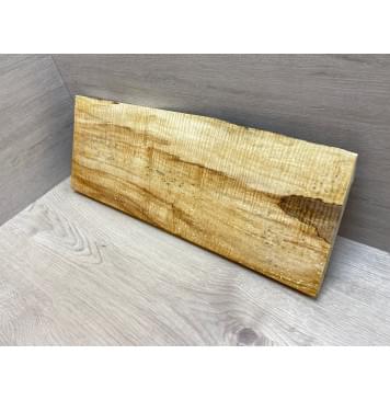 Клён Американский Spalted Волнистый заготовка на топ Смешанный ААА Волна АА 23х155-197х520 мм (1 шт под распил) Уценка-гнилостные поражения древесины,под стабилизацию или работу с порозаполнителями-0