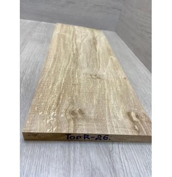 Клён Американский Spalted Волнистый заготовка на топ Смешанный А Волна АА 18х200-210х560 мм (1 шт под распил) Уценка-гнилостные поражения древесины,под стабилизацию или работу с порозаполнителями-4