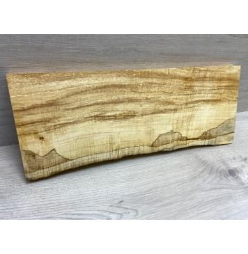 Клён Американский Spalted Волнистый заготовка на топ Смешанный ААА Волна А 22,5х190-200х530 мм (1 шт под распил) Уценка-гнилостные поражения древесины,под стабилизацию или работу с порозаполнителями-5