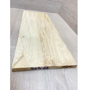 Клён Американский Spalted Волнистый заготовка на топ Смешанный АА Волна ААА 15,5х202-213х525 мм (1 шт под распил) Уценка-гнилостные поражения древесины,под стабилизацию или работу с порозаполнителями-1