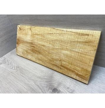Клён Американский Spalted Волнистый заготовка на топ Смешанный АА Волна ААА 15,5х202-213х525 мм (1 шт под распил) Уценка-гнилостные поражения древесины,под стабилизацию или работу с порозаполнителями-9