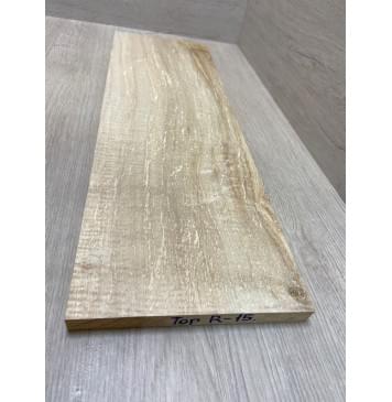 Клён Американский Spalted Волнистый заготовка на топ Смешанный АА Волна АА 16х178-184х575 мм (1 шт под распил) Уценка-гнилостные поражения древесины,под стабилизацию или работу с порозаполнителями-4