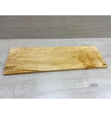 Клён Американский Spalted Волнистый заготовка на топ Смешанный АА Волна АА 16х178-184х575 мм (1 шт под распил) Уценка-гнилостные поражения древесины,под стабилизацию или работу с порозаполнителями-8