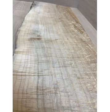 Клён Американский Spalted Волнистый заготовка на топ Смешанный А Волна АА 18х220-230х600-625 мм (1 шт под распил) Уценка-гнилостные поражения древесины,под стабилизацию или работу с порозаполнителями-6