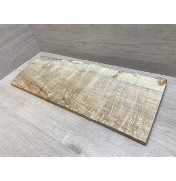 Клён Американский Spalted Волнистый заготовка на топ Смешанный А Волна АА 18х220-230х600-625 мм (1 шт под распил) Уценка-гнилостные поражения древесины,под стабилизацию или работу с порозаполнителями-5