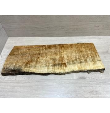 Клён Американский Spalted Волнистый заготовка на топ Смешанный А Волна АА 18х220-230х600-625 мм (1 шт под распил) Уценка-гнилостные поражения древесины,под стабилизацию или работу с порозаполнителями-2