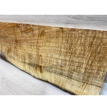 Клён Американский Spalted Волнистый заготовка на топ Смешанный А Волна АА 18х220-230х600-625 мм (1 шт под распил) Уценка-гнилостные поражения древесины,под стабилизацию или работу с порозаполнителями-4
