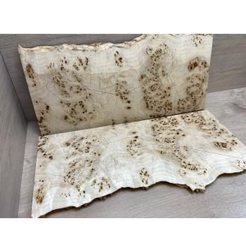 Тополь Кап заготовка на топ Смешанный ААА 17,5х250-270х670 мм (2 шт книжкой)-0