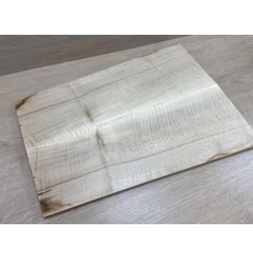 Клён Американский Волнистый заготовка на топ Радиал АА Волна ААА 21х174х480 мм 2шт (книжкой)-7