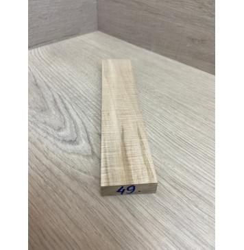 Клён Американский Волнистый заготовка для бриджа акустической гитары Смешанный АА Волна АА 13х40х195 мм-3