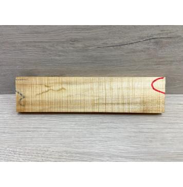 Клён Американский Волнистый заготовка для бриджа акустической гитары Смешанный АА Волна ААА 12х49х200 мм-0