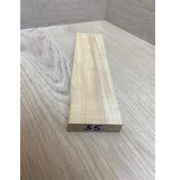 Клён Американский Волнистый заготовка для бриджа акустической гитары Смешанный АА Волна ААА 12х49х200 мм-3