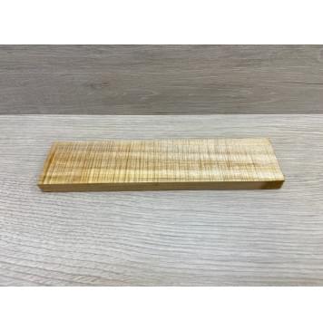 Клён Американский Волнистый заготовка для бриджа акустической гитары Смешанный АА Волна ААА 12х49х200 мм-0