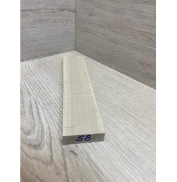 Клён Белый Явор, Волнистый заготовка для бриджа акустической гитары Радиал ААА Волна АА 13х48х220 мм-3