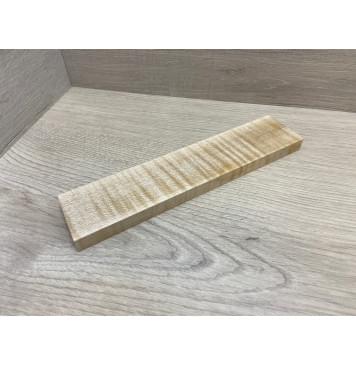 Клён Белый Явор, Волнистый заготовка для бриджа акустической гитары Радиал ААА Волна АА 13х48х220 мм-0
