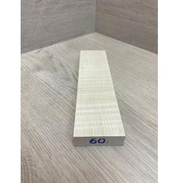 Клён Американский Белый Волнистый заготовка для бриджа акустической гитары Радиал АА Волна ААА 18х55х205 мм -3