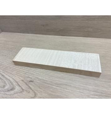 Клён Американский Белый Волнистый заготовка для бриджа акустической гитары Радиал АА Волна ААА 18х55х205 мм -1