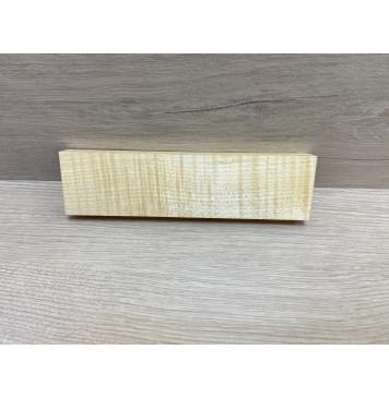 Клён Американский Белый Волнистый заготовка для бриджа акустической гитары Радиал АА Волна ААА 18х55х205 мм -0