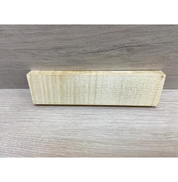 Клён Американский Белый Волнистый заготовка для бриджа акустической гитары Радиал АА Волна ААА 18х55х205 мм -4