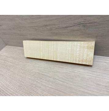 Клён Американский Белый Волнистый заготовка для бриджа акустической гитары Радиал ААА Волна АА 18х55х205 мм-0