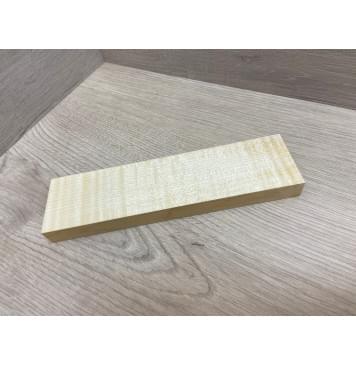 Клён Американский Белый Волнистый заготовка для бриджа акустической гитары Радиал ААА Волна АА 18х55х205 мм-4