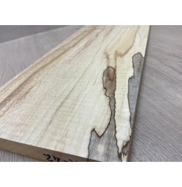 Клён Американский Spalted Волнистый заготовка на топ Смешанный АА Волна А 23х180х525 мм (1шт под распил) Уценка-гнилостные поражения древесины,под стабилизацию или работу с порозаполнителями-11