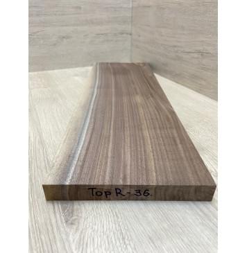 Орех Американский заготовка на топ Смешанный АА 24х185х535 мм (1шт под распил)-2