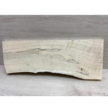 Клён Американский Spalted Волнистый заготовка на топ Смешанный ААА Волна ААА 19х160-195х495 мм (1шт под распил)-0