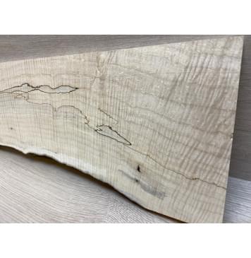 Клён Американский Spalted Волнистый заготовка на топ Смешанный ААА Волна ААА 19х160-195х495 мм (1шт под распил)-10