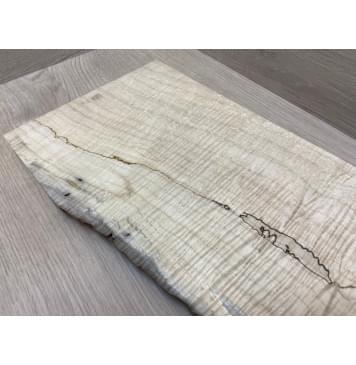 Клён Американский Spalted Волнистый заготовка на топ Смешанный ААА Волна ААА 19х160-195х495 мм (1шт под распил)-1