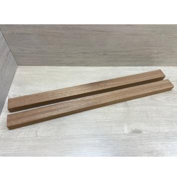 Сапели заготовка для переклеенного грифа электрогитары Смешанный АА 33х(48.5-48.5)х745 мм - из 2х частей-0