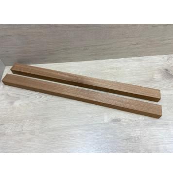 Сапели заготовка для переклеенного грифа электрогитары Смешанный АА 33х(48.5-48.5)х745 мм - из 2х частей-2