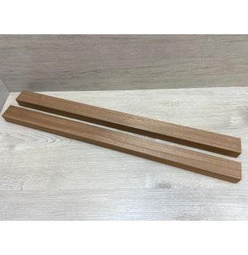 Сапели заготовка для переклеенного грифа электрогитары Смешанный АА 33х(48.5-48.5)х745 мм - из 2х частей-1