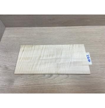 Клён Американский Белый Волнистый заготовка накладки на головку грифа Радиал АА Волна ААА 5х115х240 мм-2