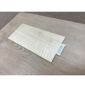 Клён Американский Белый Волнистый заготовка накладки на головку грифа Радиал АА Волна ААА 5х115х240 мм-1