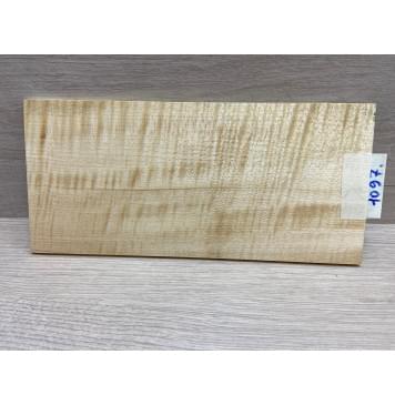 Клён Американский Белый Волнистый заготовка накладки на головку грифа Радиал АА Волна ААА 5х115х240 мм-0