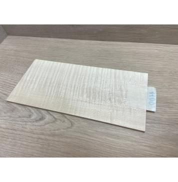 Клён Американский Белый Волнистый заготовка накладки на головку грифа Радиал ААА Волна ААА 4,5х115х240 мм-1