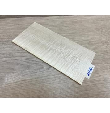 Клён Американский Белый Волнистый заготовка накладки на головку грифа Радиал ААА Волна ААА 4,5х115х240 мм-2