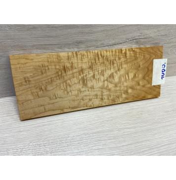 Клён Облачко Печёный 150 гр заготовка накладки на головку грифа Тангент ААА Волна АА 7х94х240 мм-0