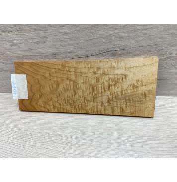 Клён Облачко Печёный 150 гр заготовка накладки на головку грифа Тангент ААА Волна АА 7,5х94х240 мм-0