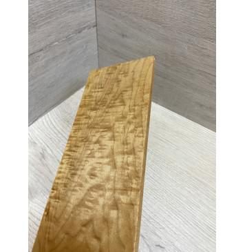 Клён Облачко Печёный 150 гр заготовка накладки на головку грифа Тангент ААА Волна АА 7,5х94х240 мм-2