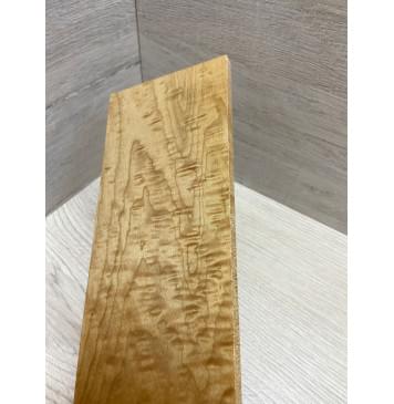 Клён Облачко Печёный 150 гр заготовка накладки на головку грифа Тангент ААА Волна АА 7,5х94х240 мм-3