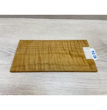 Клён Волнистый Печёный 150 гр заготовка накладки на головку грифа Тангент ААА Волна ААА 6х124х240 мм-1