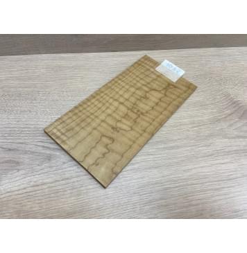 Клён Волнистый Печёный 150 гр заготовка накладки на головку грифа Тангент ААА Волна ААА 6х124х240 мм-1