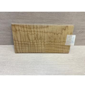 Клён Волнистый Печёный 150 гр заготовка накладки на головку грифа Тангент ААА Волна АА 7х124х240 мм-1